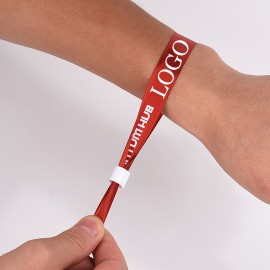 Custom Printed Disposable Woven Wrist Strap