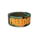 1" Swirl Color Ink Injected Silicone Wristbands Custom Imprinted