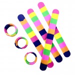 Rainbow Silicone Slap Bracelet Logo Printed
