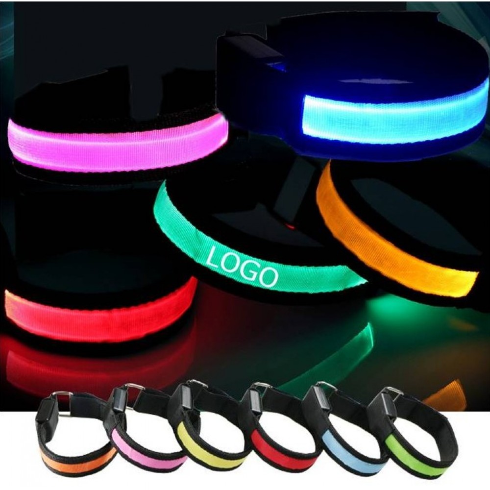 LED Armband Logo Printed