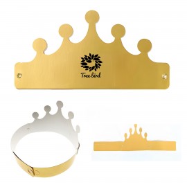 Custom Imprinted Gold Paper Crown