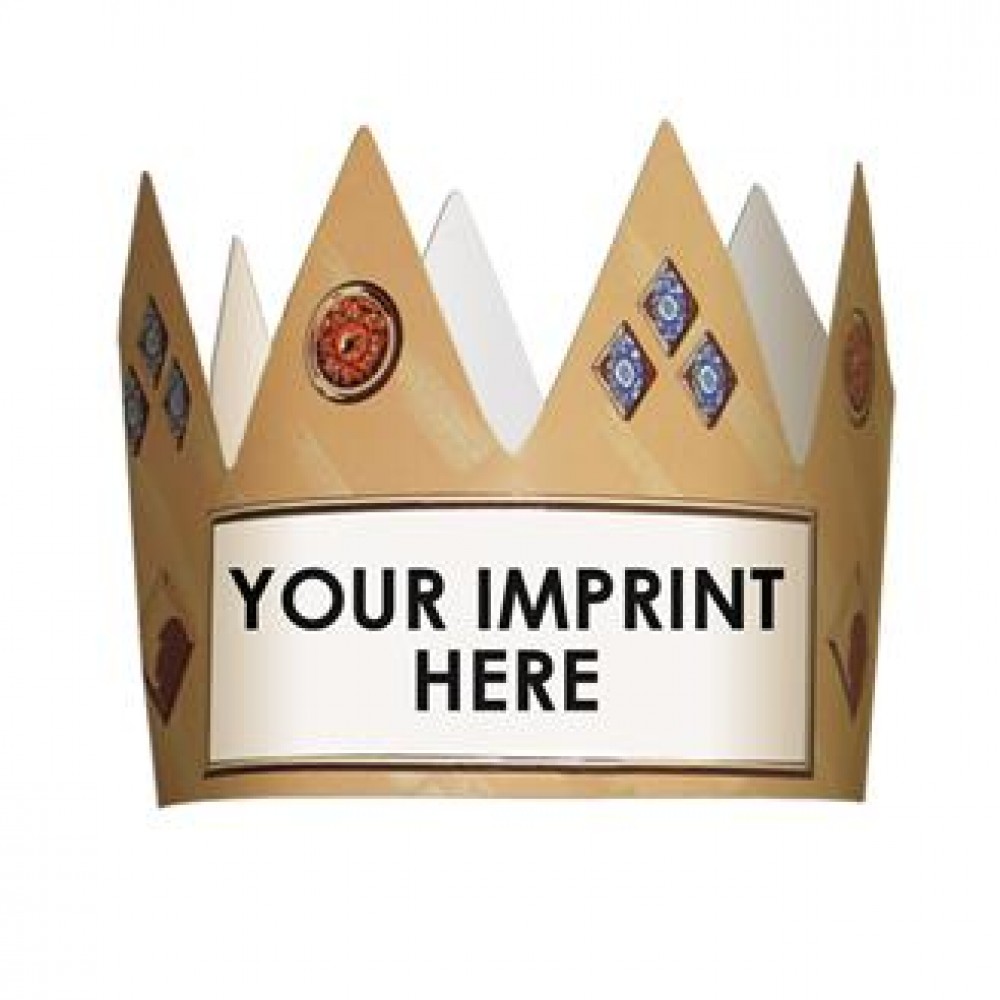 Digital King's Crown Costume Hat Logo Branded