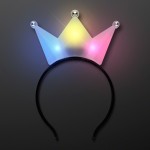 Logo Branded Color Change Crown LED Tiara Headband - Domestic Print