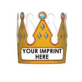 Custom Imprinted Digital Jeweled Paper Crown Costume Hat