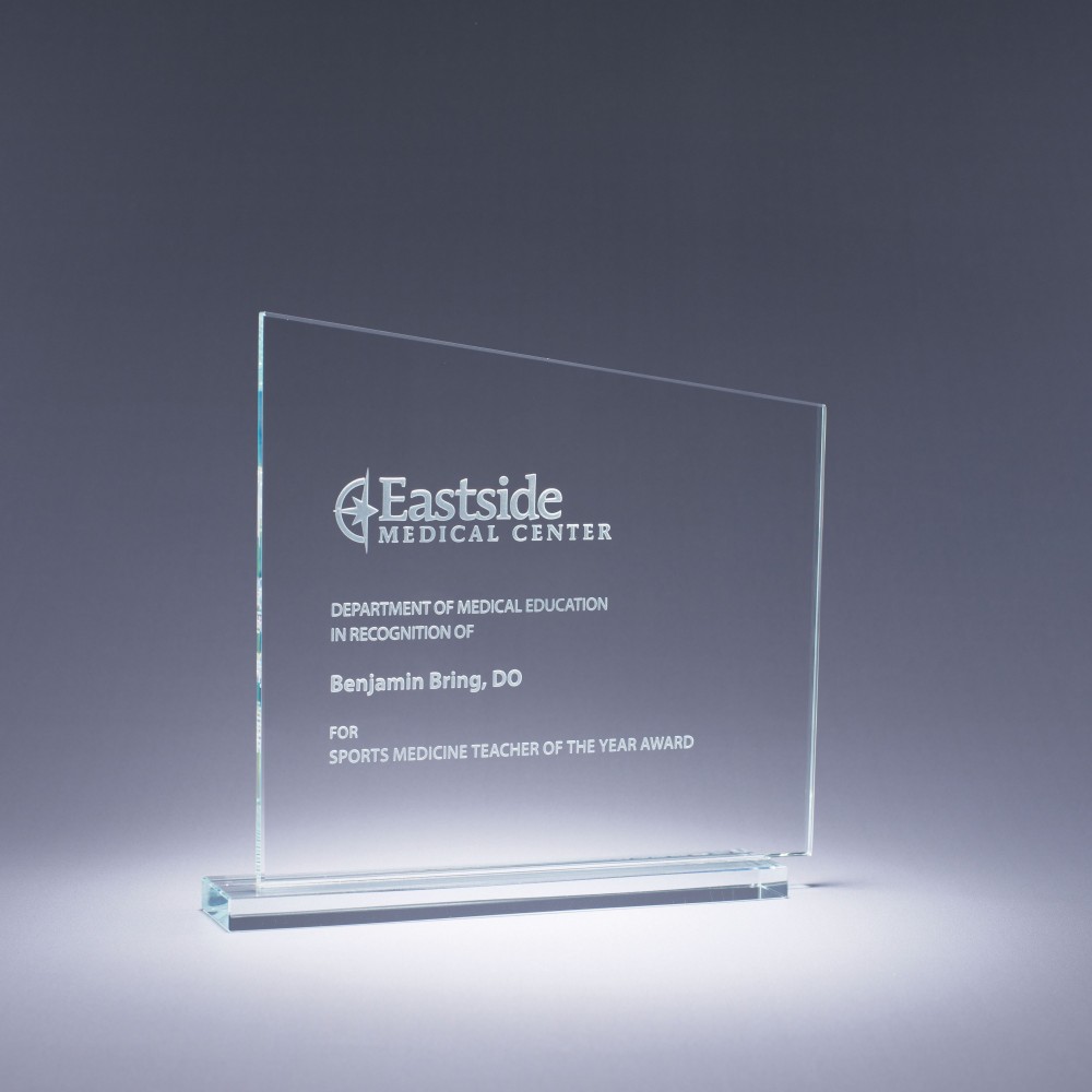 5.75" Midtown Crystal Award Custom Printed