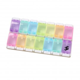 Custom Printed Spring Open Weekly Pill Organizer 2 Times A Day