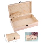Logo Branded 9.7 x 5.5 x 2.7 Incehs Unfinished Wooden Box