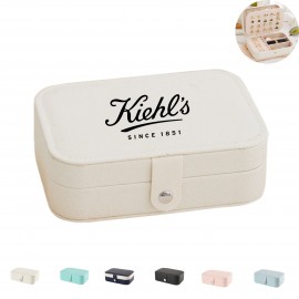 Custom Printed Portable PU Leather Jewelry Organizer Storage Case