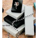 Custom Imprinted 2 Piece Set-Up Jewelry Box w/Fiber Insert (8"x5 1/2"x2")