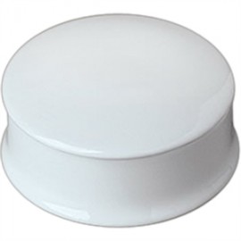 English Enamel Round Box w/ Flared Bottom Edge Custom Imprinted  English Enamel Round Box w/ Flared Bottom Edge Custom Imprinted