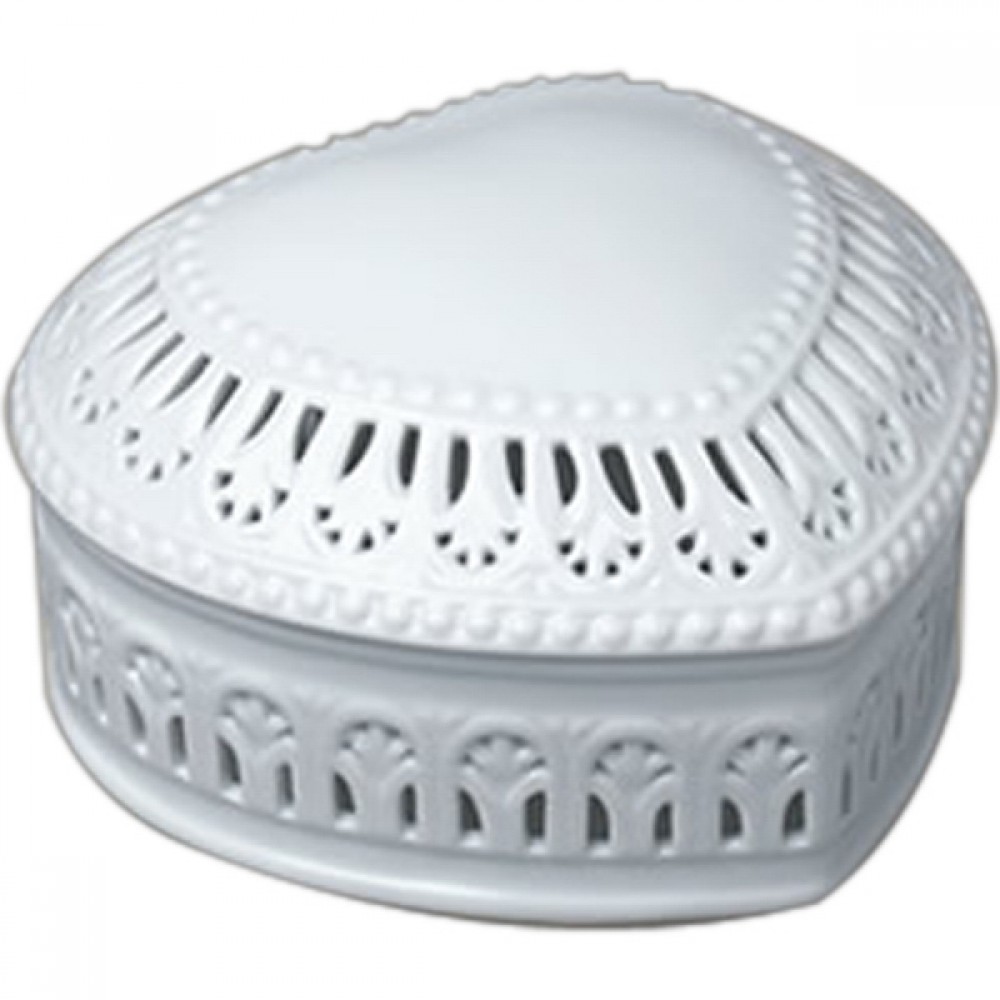 Porcelain Heart Shape Box w/ Openwork Custom Imprinted Porcelain Heart Shape Box w/ Openwork Custom Imprinted