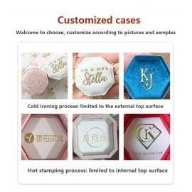 Custom Imprinted Customized jewelry packaging box, ring packaging box, velvet packaging box  Custom Imprinted Customized jewelry packaging box, ring packaging box, velvet packaging box