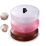 Round 4 Compartments Pill Box / Pill Case Custom Imprinted