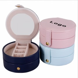 Jewelry storage Box with Mirror Travel Organizer Logo Branded  Jewelry storage Box with Mirror Travel Organizer Logo Branded