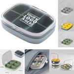 6 Grids Outdoor Pill Box Custom Printed