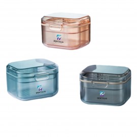 Retainer Case Denture Bath Case Logo Branded