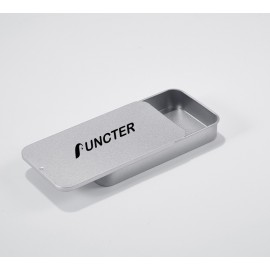 5.12'' X 2.75'' Rectangle Shape Tinplate Box Logo Branded  5.12