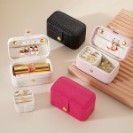 Mini Portable Jewelry Box Travel Jewelry Case Custom Printed