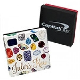 Jewelry Box w/Custom Full Color Printed Lid (2 7/16"x1 5/8"x13/16") Custom Imprinted