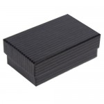 Jewelry Boxes (2.5"x1.5"x.875") (Black Kraft Pinstripe) Logo Branded