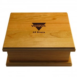 Logo Branded 10.5" Wood Jewelry Box