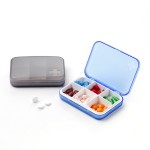 Square Medicine Storage Box w/6 Compartments Custom Imprinted