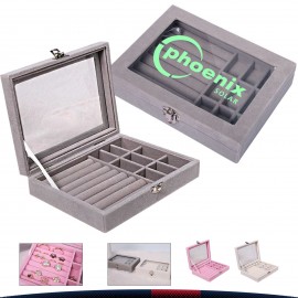 Custom Imprinted Ricra Jewelry Box  Custom Imprinted Ricra Jewelry Box