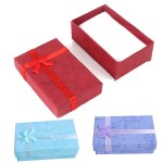Logo Branded Gift Box Set with Lids and Ribbon Bows