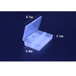 Custom Printed 6 Compartment Travel Pill Organizer Box