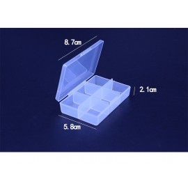 Custom Imprinted 6 Compartment Travel Pill Organizer Box  Custom Imprinted 6 Compartment Travel Pill Organizer Box