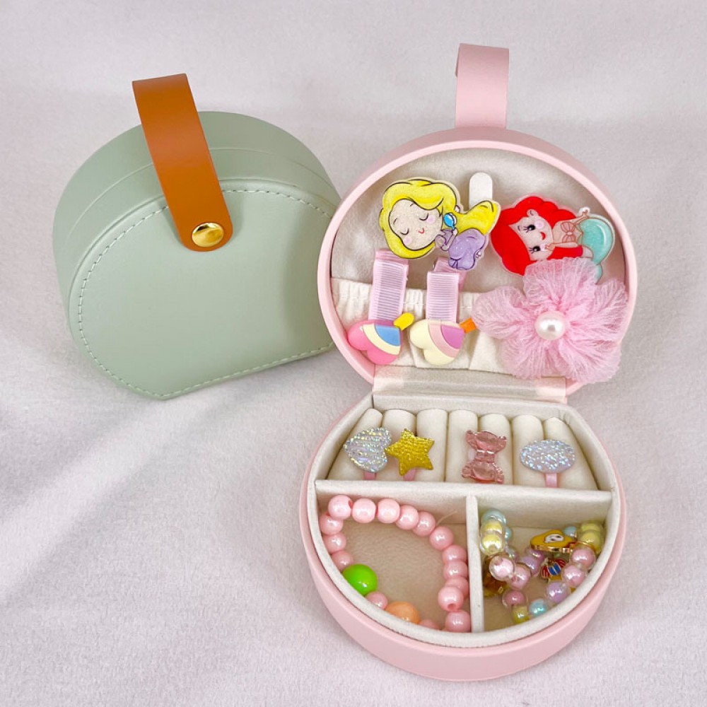 PU Handheld Bag Jewelry Mini Portable Cute Box Necklace Box Ring Box Earring Box Jewelry Storage Box Logo Branded