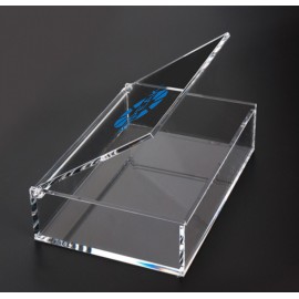 Open Countertop Acrylic Tray w/Lid Logo Branded  Open Countertop Acrylic Tray w/Lid Logo Branded