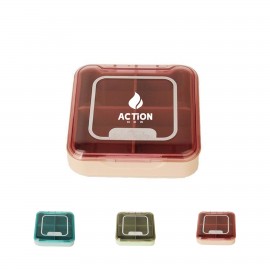 Sort Four Cell Mini Pill Boxes Logo Branded