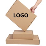 Custom Imprinted Various Logo Corrugated Mailer Paper Boxes