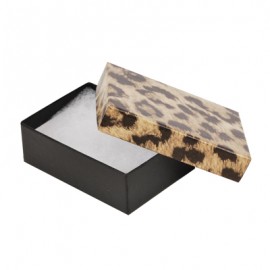 Leopard Animal Print Jewelry Box (3" x 2 1/8" x 1") Custom Imprinted  Leopard Animal Print Jewelry Box (3" x 2 1/8" x 1") Custom Imprinted
