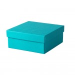Logo Branded Jewelry Boxes (6"x5"x1") (Tropical Blue)