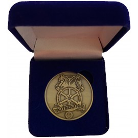 Velour Jewelry Box - Coin Custom Printed