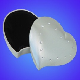 Heart Keepsake Box W/Jeweled Accent (Screened) Custom Printed