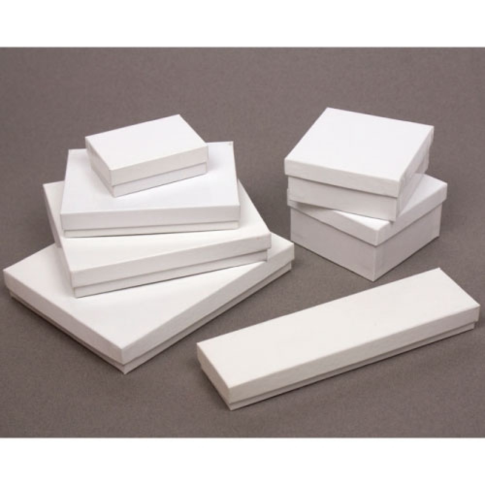 Jewelry Boxes (8"x5.5"x1.25") (White Krome) Custom Printed Jewelry Boxes (8"x5.5"x1.25") (White Krome) Custom Printed