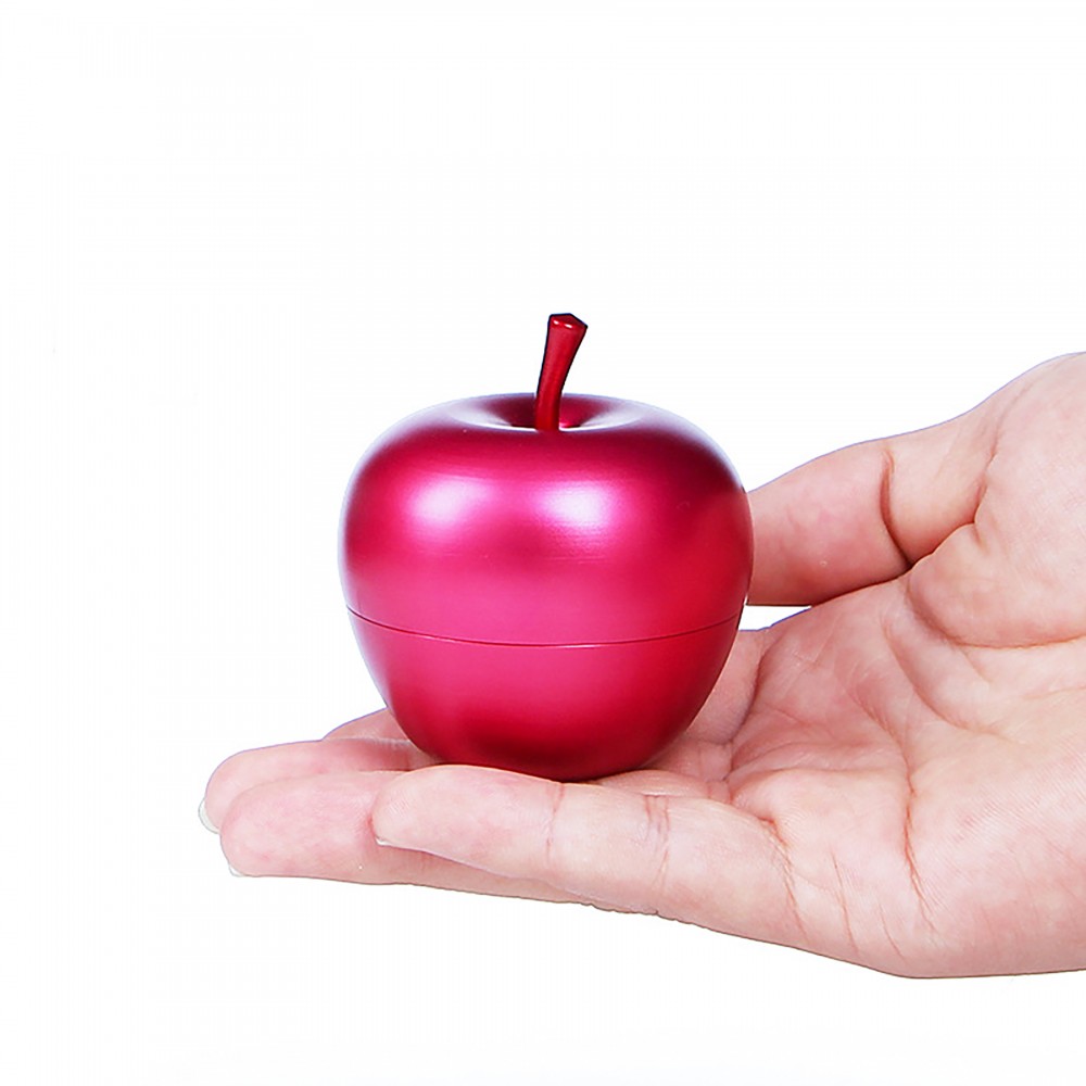 Custom Imprinted 80ml Apple Shaped Metal Case Custom Imprinted 80ml Apple Shaped Metal Case