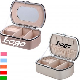 Logo Branded Travel Mirror Jewelry Box  Logo Branded Travel Mirror Jewelry Box