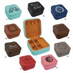 Engraved Leatherette Jewelry Box Logo Branded