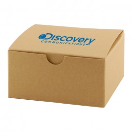 Custom Printed Natural Kraft Gift Box (3"x3"x2")  Custom Printed Natural Kraft Gift Box (3"x3"x2")