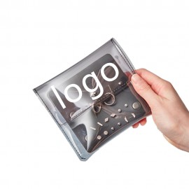 Transparent Mini Jewelry Pouch Bag Custom Printed