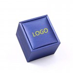 Logo Branded PU Leather Ring Box