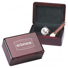 Logo Branded Presentation Box - Piano Wood Finished Rosewood Box