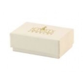 White Jewelry Box (1.75"x1 1/8"x5/8") Logo Branded