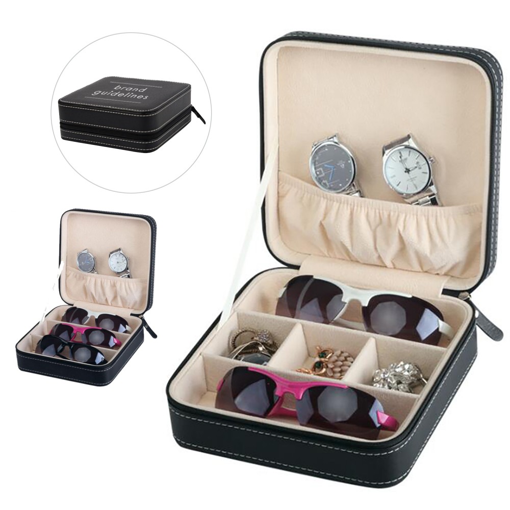 Leather Eyeglasses Case Custom Imprinted