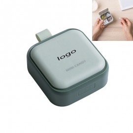 Mini Medicine Box With 4 Compartments Logo Branded  Mini Medicine Box With 4 Compartments Logo Branded