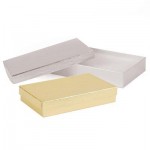 Gold & Silver Foil Jewelry Box (5 7/16" x 3 1/2" x 1") Custom Imprinted